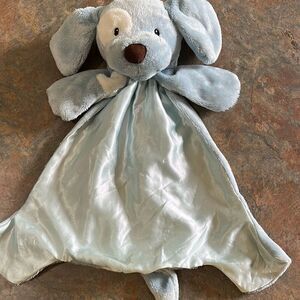 GUND Spunky Huggybuddy Blue Dog Lovey Satin
